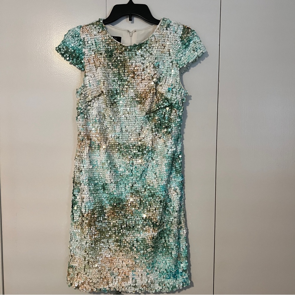 Sequin Cap-sleeve fitted Dress - Picture 2 of 14